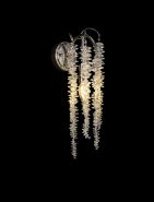 Wisteria Polished Nickel Crystal Wall Lights Diyas Flush Crystal Wall Lights